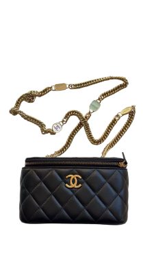 Pre-Owned Chanel Mini Vanity Bag – Black