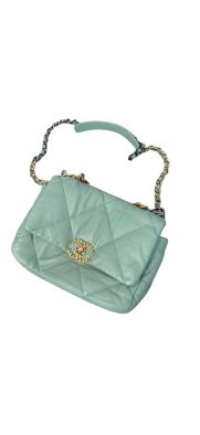 Pre-Owned Chanel Medium 19 Flap Bag – Mint Green
